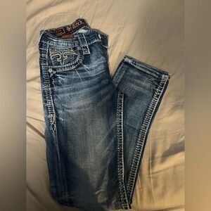 Rock Revival Men's Blue Straight Jeans